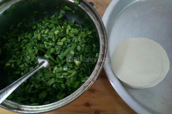 韭菜素饺子的做法图解4