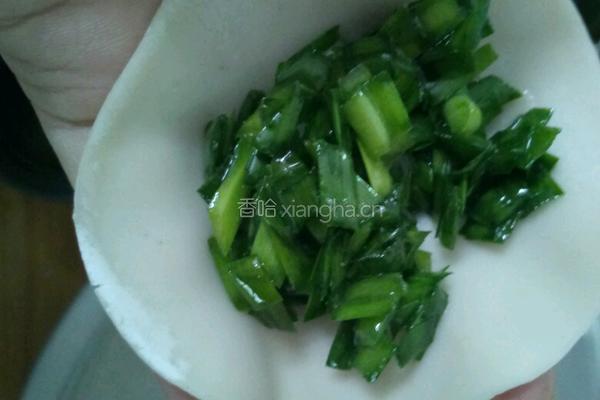 韭菜素饺子的做法图解5