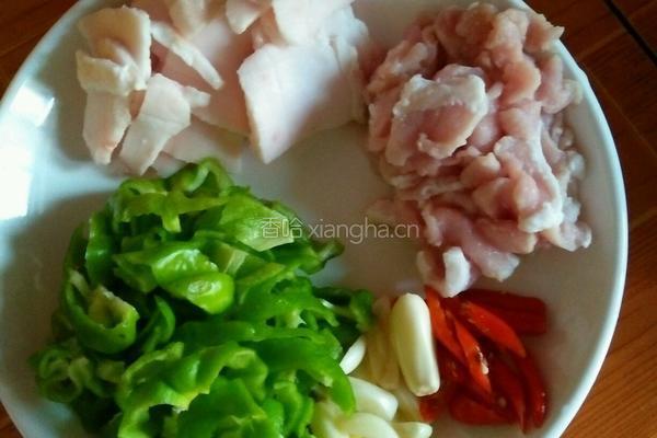 肉片炒长豆的做法图解3