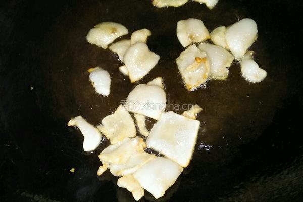 肉片炒长豆的做法图解4