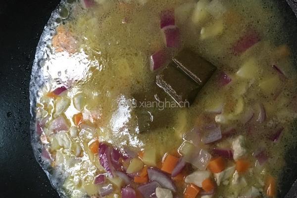 鸡肉咖喱饭的做法图解4