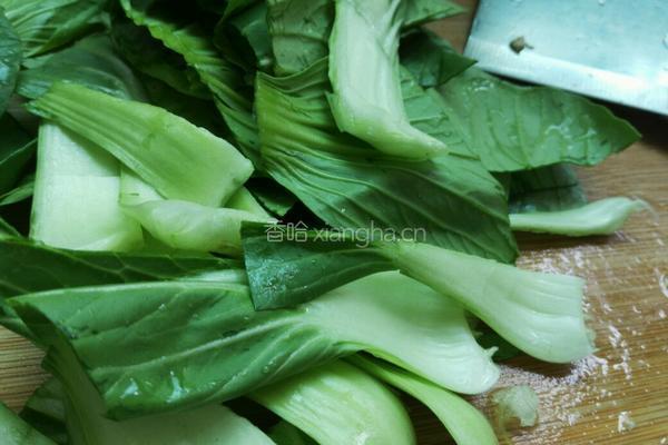 香菇青菜炒粉的做法图解3
