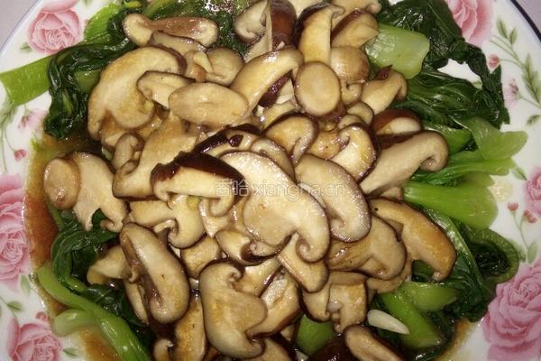 香菇油菜的做法图解5