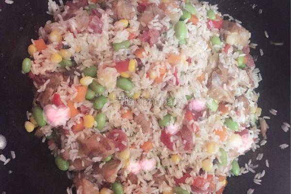 腊肠排骨电饭煲焖饭的做法图解3