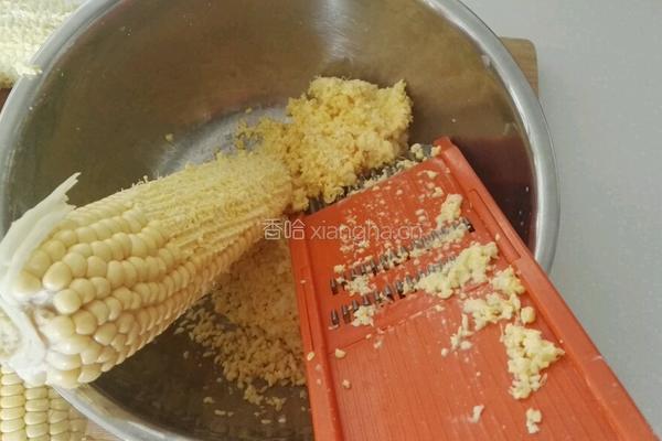 玉米糊菜叶粥的做法图解3