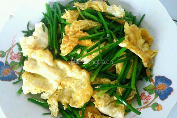 韭菜花炒鸡蛋的做法图解7