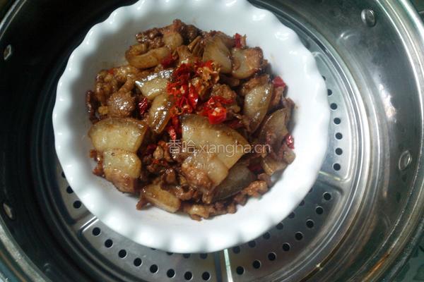 五花肉蒸干笋丝的做法图解9