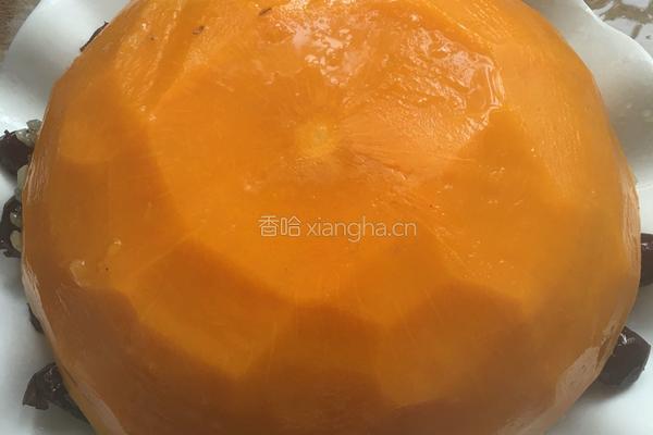 糯米桂花红枣蒸南瓜的做法图解3