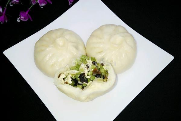 芹菜木耳鸡蛋素包的做法图解19