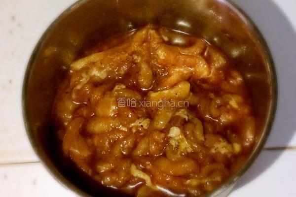 芸豆角炒肉丝的做法图解2
