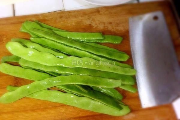 芸豆角炒肉丝的做法图解4