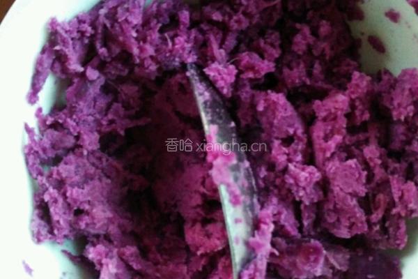 紫薯冰皮月饼的做法图解4