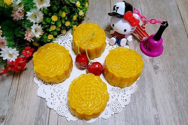 绿豆沙馅南瓜月饼的做法图解13