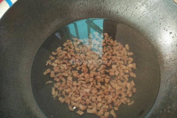 蛋炒菜脯饭的做法图解2