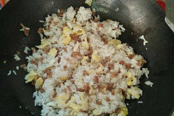 蛋炒菜脯饭的做法图解4