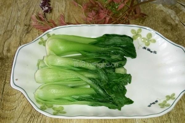 肉丁香茹青菜的做法图解3