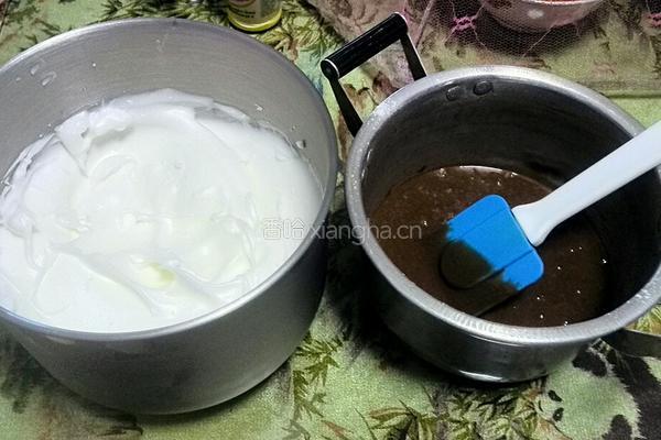 可可戚风蛋糕6寸的做法图解9