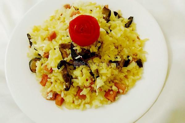 火腿鸡蛋炒饭的做法图解14