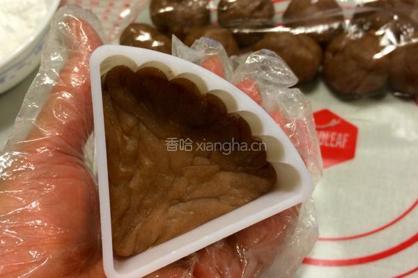 可可冰皮月饼的做法图解8