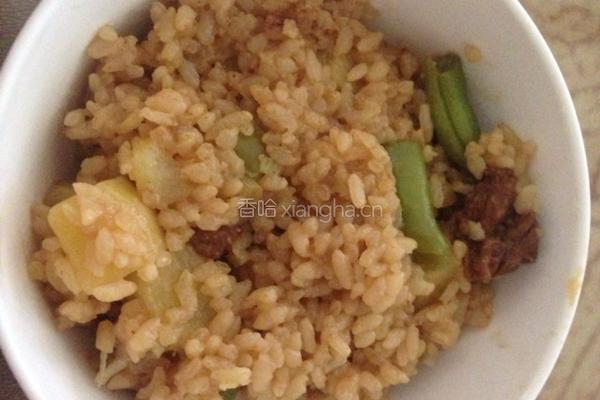 豆角土豆焖饭的做法图解7