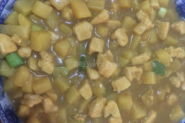 咖喱土豆鸡丁的做法图解5