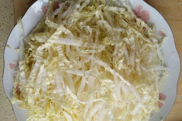 白菜蒸虾仁的做法图解3