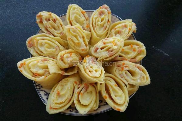沙拉鸡蛋饼的做法图解13