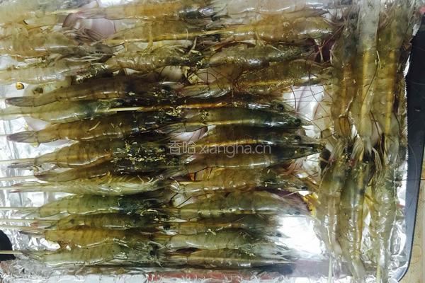 香草烤虾的做法图解5