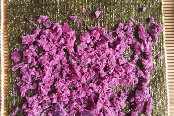 简易紫薯寿司的做法图解3