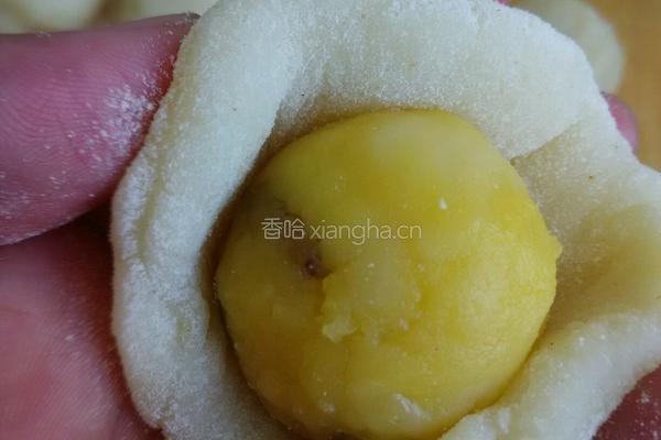 奶黄冰皮月饼的做法图解10