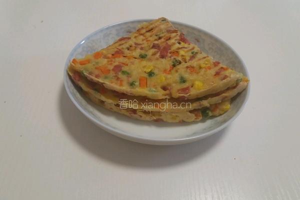 豆渣饼的做法图解3