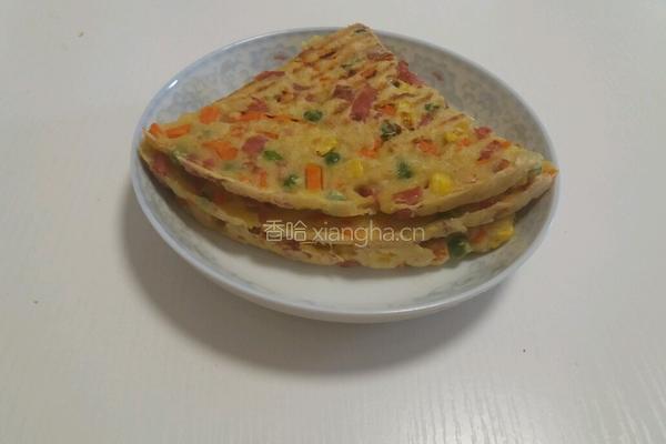 豆渣饼的做法图解2