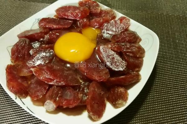 香肠蒸蛋的做法图解7