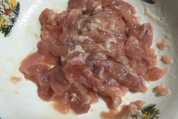 花菜炒肉的做法图解4