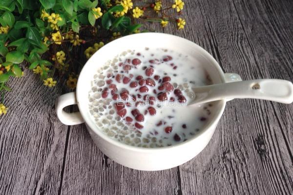 红豆牛奶西米露的做法图解5