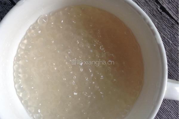 红豆牛奶西米露的做法图解4