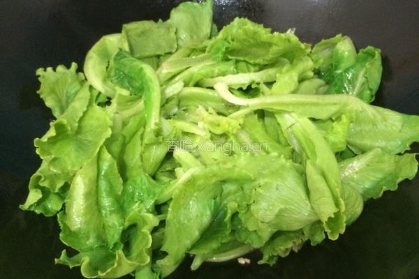 蒜蓉炒生菜的做法图解4
