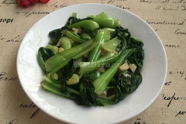 蒜蓉小油菜的做法图解6