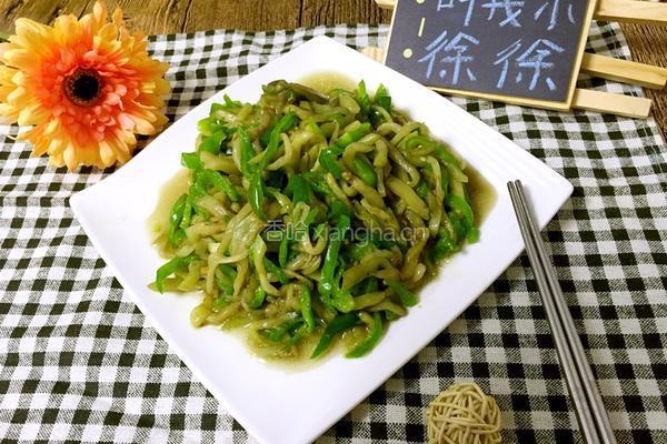 青椒茄子的做法图解8