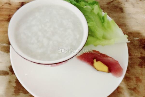 青菜瘦肉粥的做法图解1