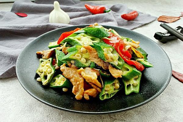 秋葵炒肉的做法图解11