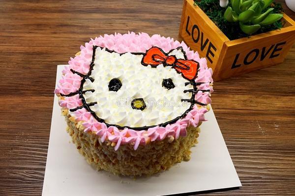 hello kitty小蛋糕的做法图解11