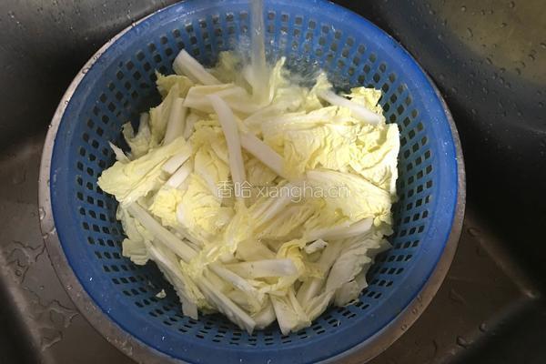 醋溜白菜的做法图解3