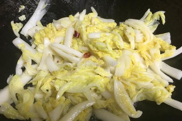 醋溜白菜的做法图解9