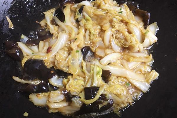 醋溜白菜的做法图解12