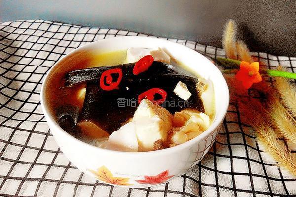 海带豆腐汤的做法图解5