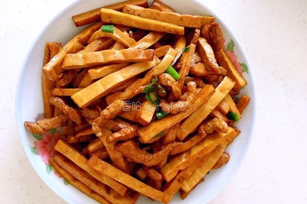 香干炒肉丝的做法图解6