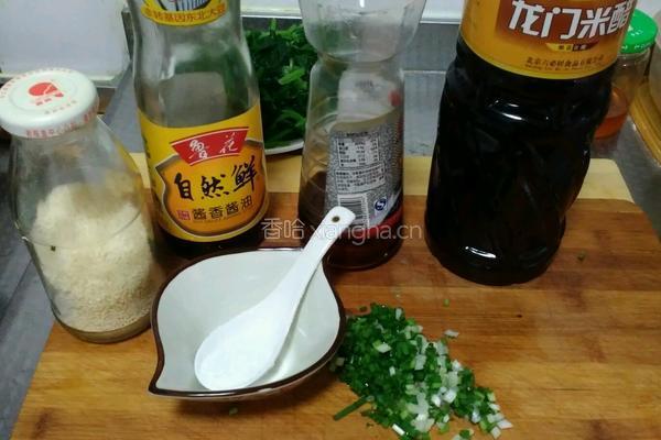 菠菜拌花生米的做法图解10