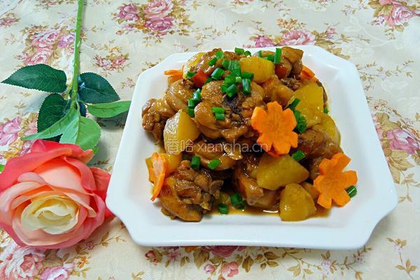 土豆炖鸡腿的做法图解10