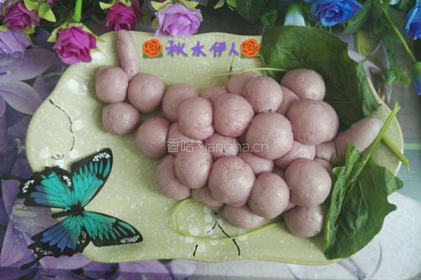 紫薯葡萄包的做法图解9